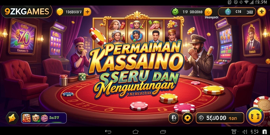 Tampilan gameplay kasino yang mengasyikkan di 9ZKGAMES.