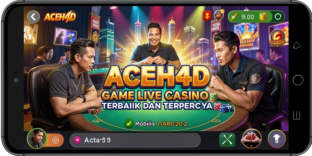 Gameplay Live Casino di ACEH4D dengan dealer profesional dan interaksi real-time.
