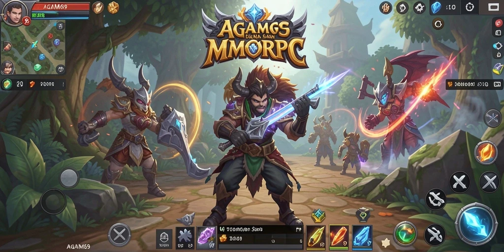 Screenshot AGAM69 menampilkan aksi pertempuran di dunia MMORPG yang menegangkan.