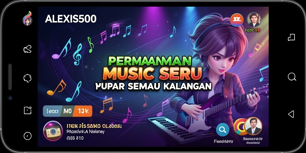 Tampilan menarik dari gameplay ALEXIS500 yang interaktif.