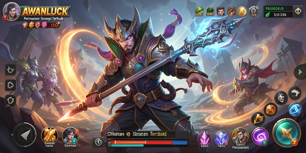 Gameplay menarik dengan elemen strategi dalam AWANLUCK.
