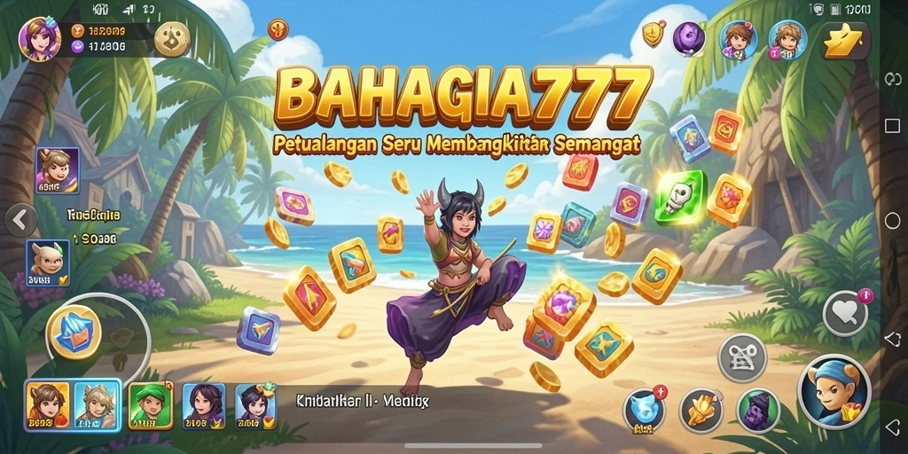 Tampilan gameplay BAHAGIA777 yang penuh aksi dan petualangan.