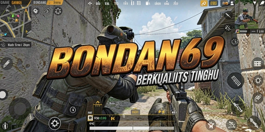 Tangkapan layar BONDAN69 menampilkan pertarungan intens dalam gameplay FPS.