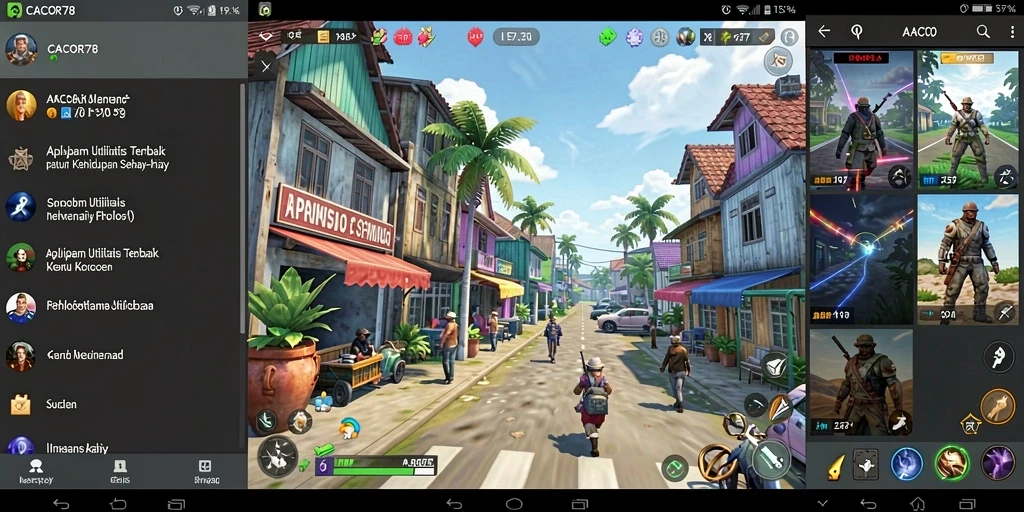 Screenshot dari tampilan utama aplikasi Utility CACOR78 dengan fitur lengkap.