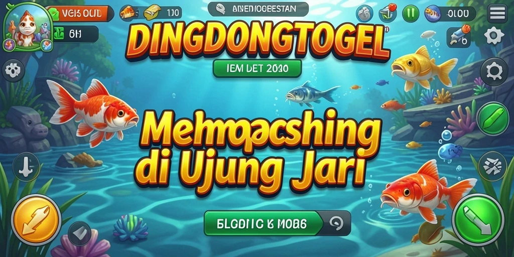 Screenshot gameplay DINGDONGTOGEL dengan aksi memancing yang seru.