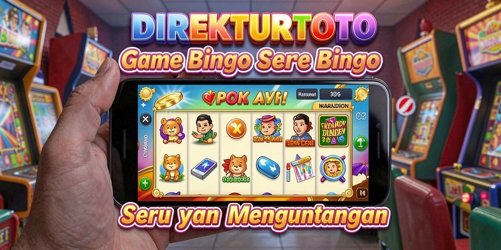 Gameplay seru dalam aplikasi DIREKTURTOTO Bingo.