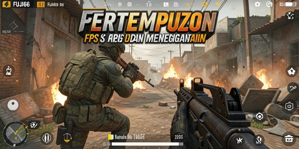 Screenshot gameplay FUJI66 menampilkan aksi tembak-menembak yang mendebarkan.