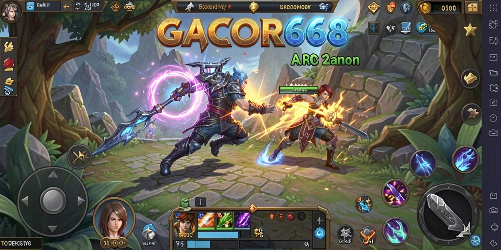 Gameplay seru di GACOR668 dalam pertarungan ARPG.