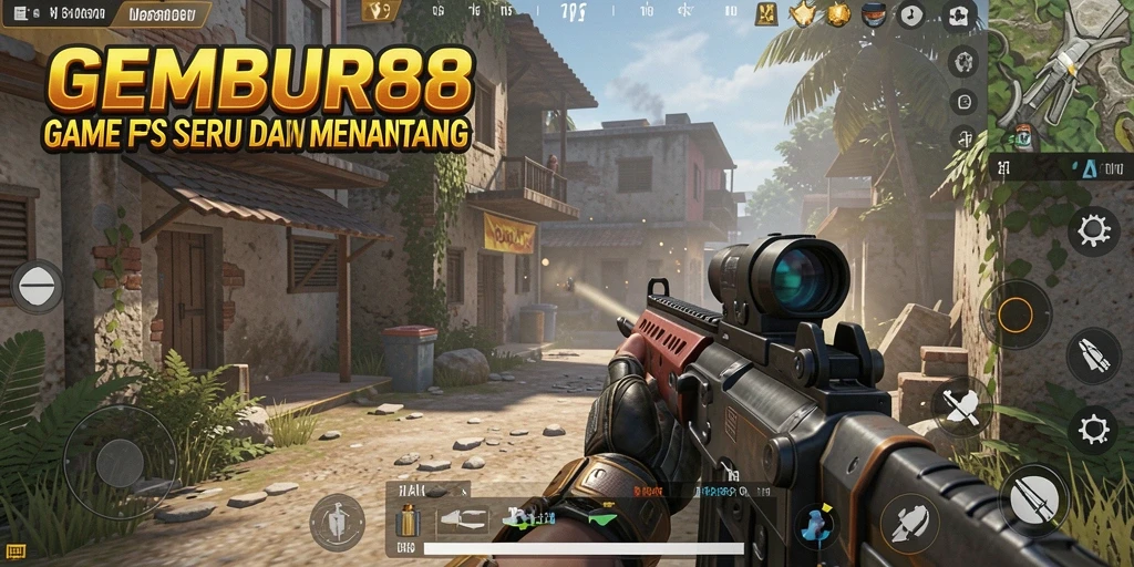 Tampilan gameplay <strong>GEMBUR88</strong> yang mendebarkan dan penuh aksi.