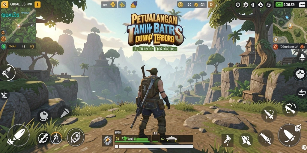 Tampilan gameplay Open World yang penuh warna dan imersif.