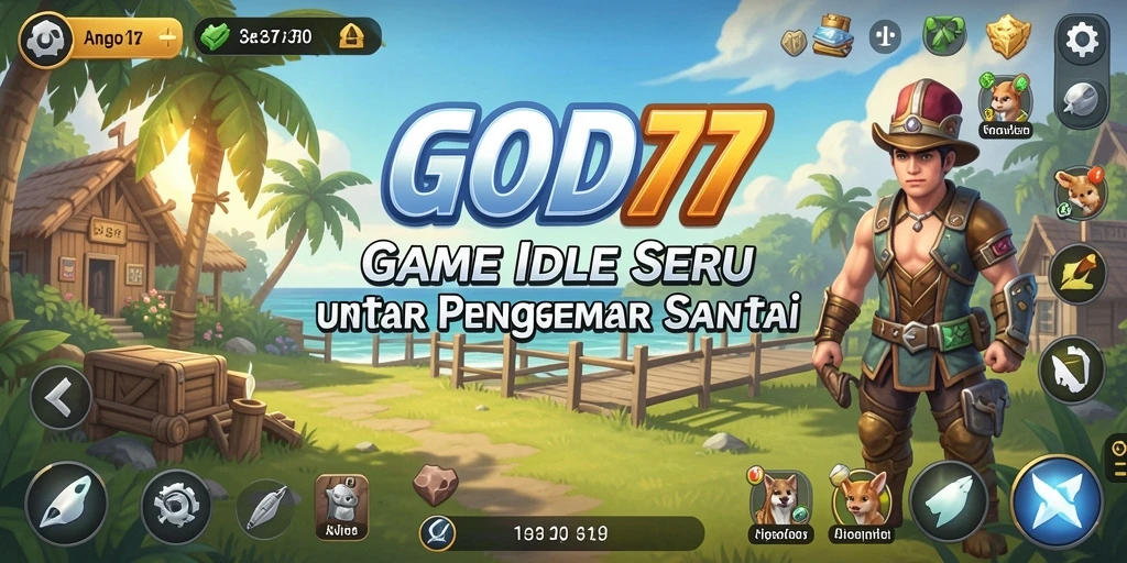 Tangkapan layar dari gameplay <strong>GOD77</strong> menampilkan aksi seru dalam pengelolaan sumber daya.