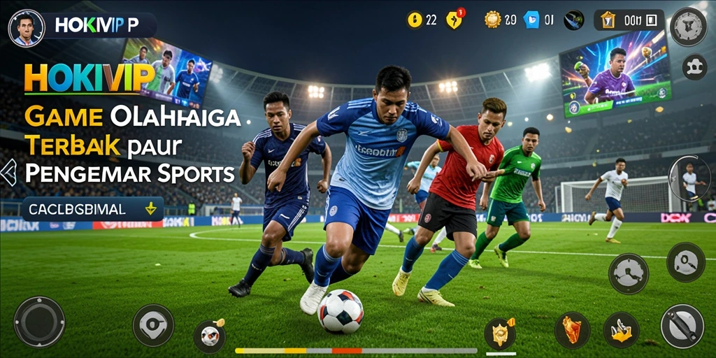 Tampilan gameplay HOKIVIP yang menampilkan pertandingan olahraga yang mendebarkan.