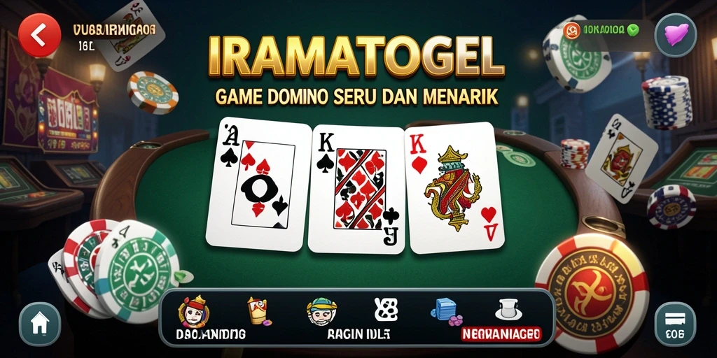 Tampilan gameplay seru dan interaktif dari IRAMATOGEL.
