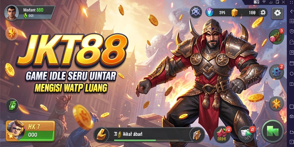 Tangkapan layar gameplay JKT88 menunjukkan suasana santai dan menarik dari permainan Idle.