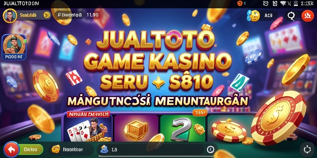 Gameplay seru dan interaktif dari JUALTOTO di layar ponsel.