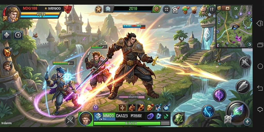 Gameplay MDG188 yang memukau dan penuh aksi MMORPG.