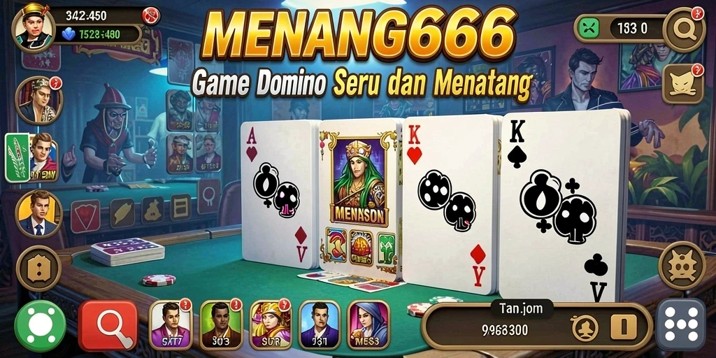 Tampilan gameplay Domino yang mengasyikkan di MENANG666.
