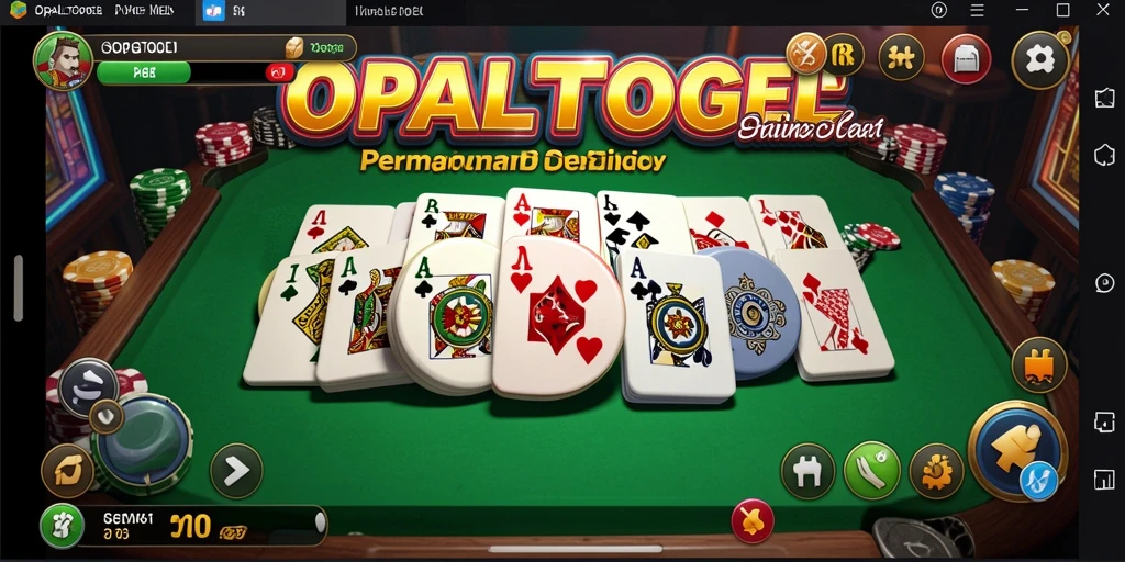 Screenshot gameplay OPALTOGEL menampilkan suasana permainan Domino yang seru.