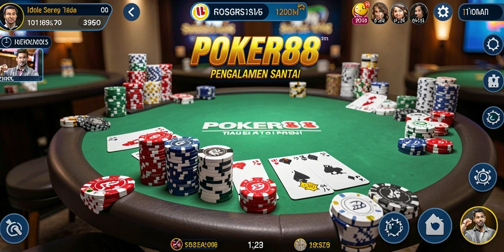 Tampilan gameplay menawan dari POKER88 saat dimainkan.