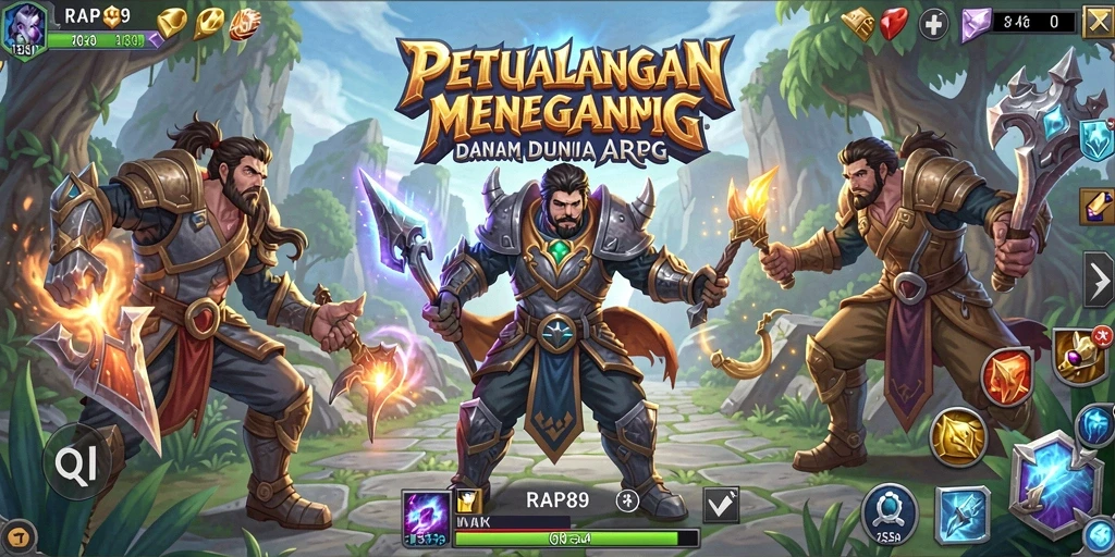 Tangkapan layar gameplay menampilkan aksi seru dalam ARPG
