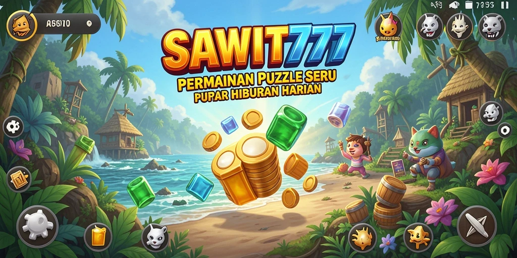 Tangkapan layar gameplay Puzzle menarik dari SAWIT777.