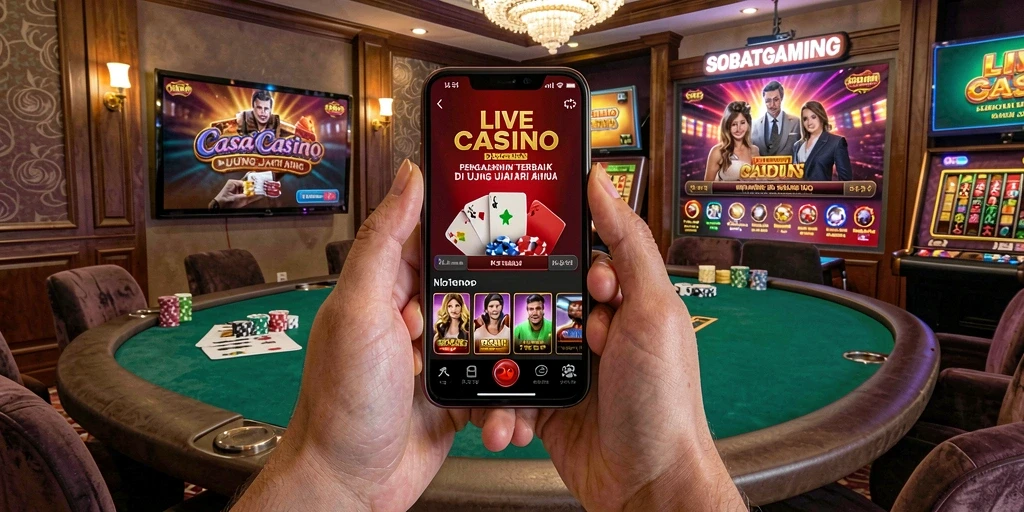 Tampilan antarmuka SOBATGAMING yang menarik dengan dealer langsung.