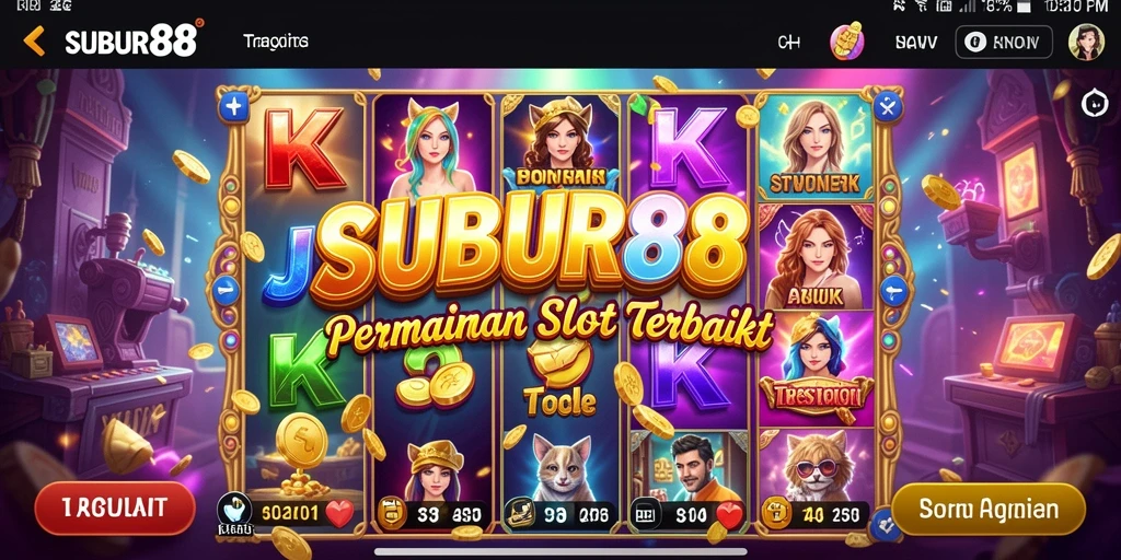 Tampilan gameplay mencengangkan di SUBUR88 dengan slot yang beragam.