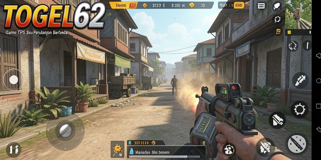 Screenshot menampilkan aksi gameplay TPS yang mendebarkan.