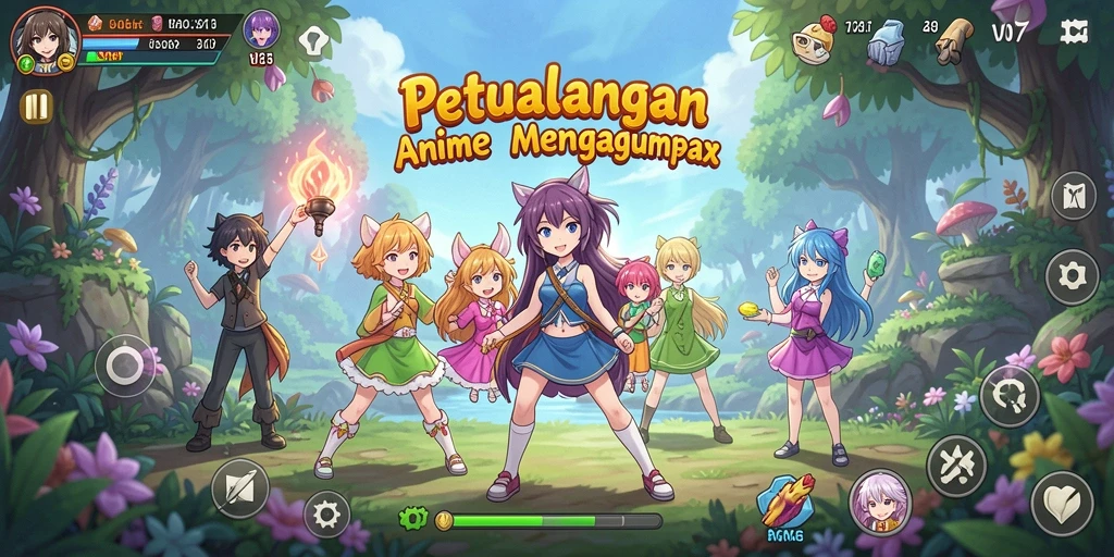 Screenshot V07 menampilkan aksi seru dalam permainan Anime.
